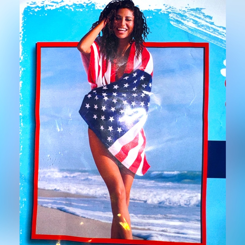 🇺🇸 ✌🏼New! 2 American Flag Beach Towels